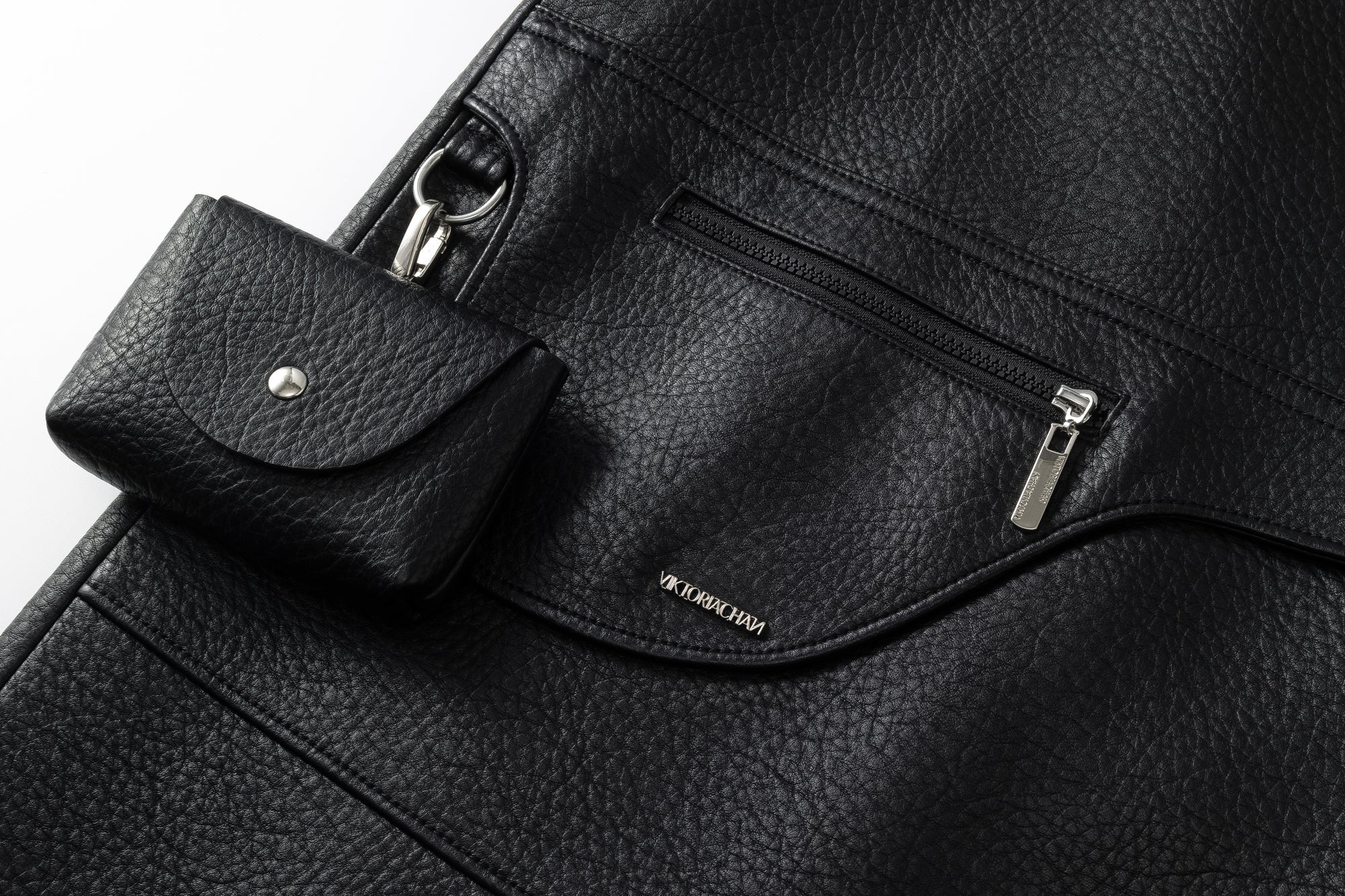 Cosmo long leather jacket