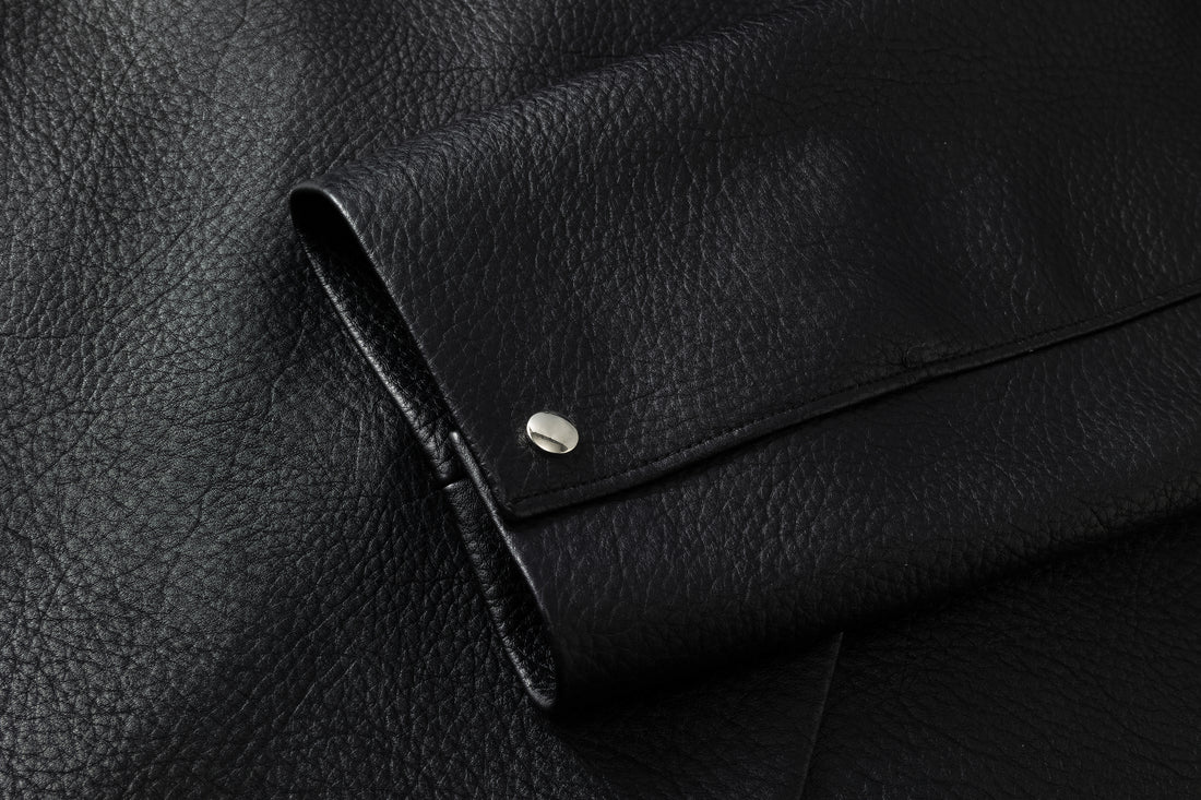 Cosmo long leather jacket