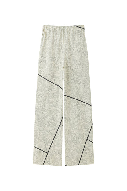 Roma silk trousers