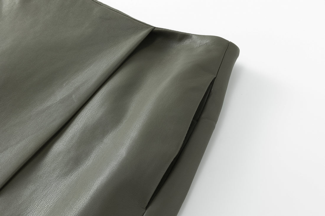 Araki leather skirt