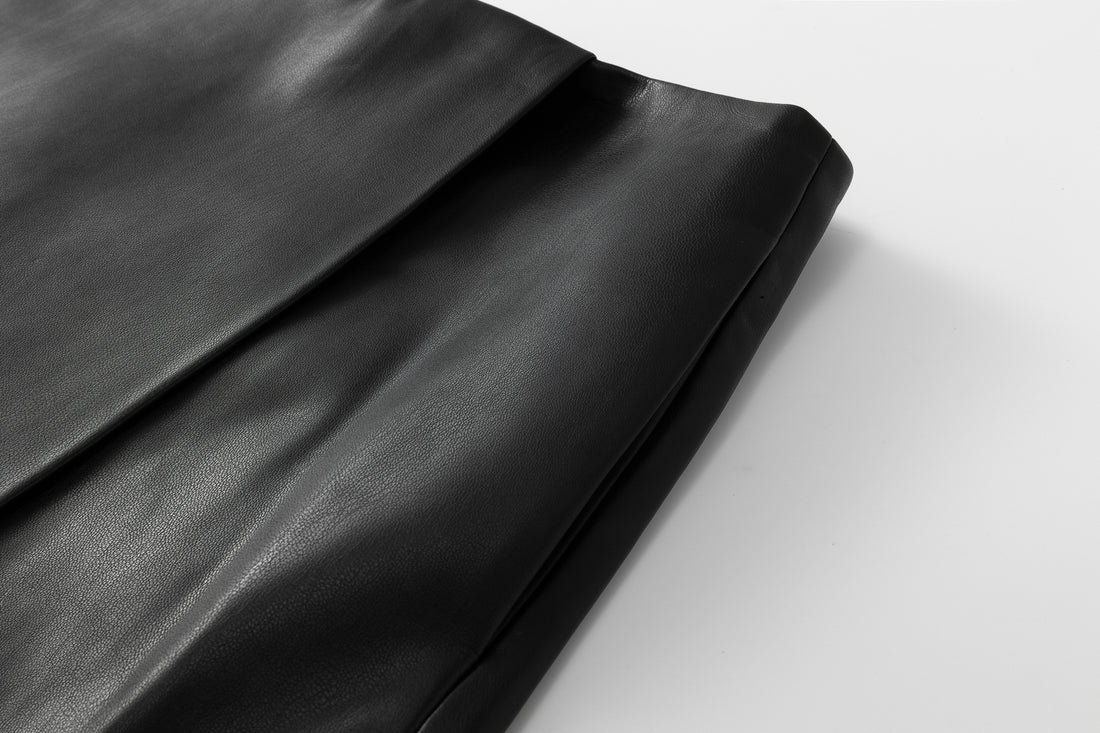Araki leather skirt