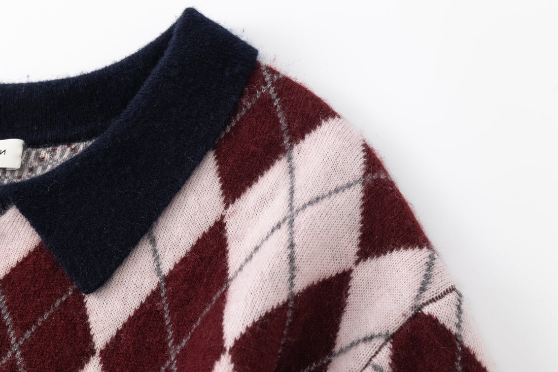 Araki checked knit