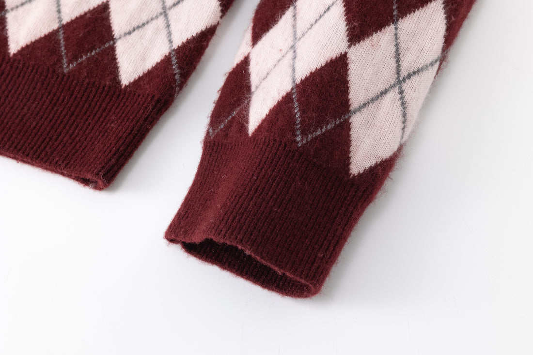 Araki checked knit