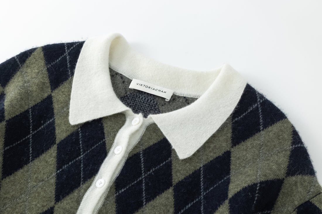 Araki checked knit