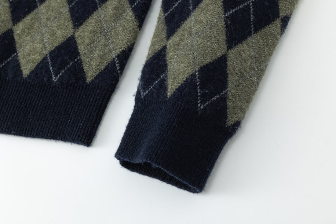 Araki checked knit