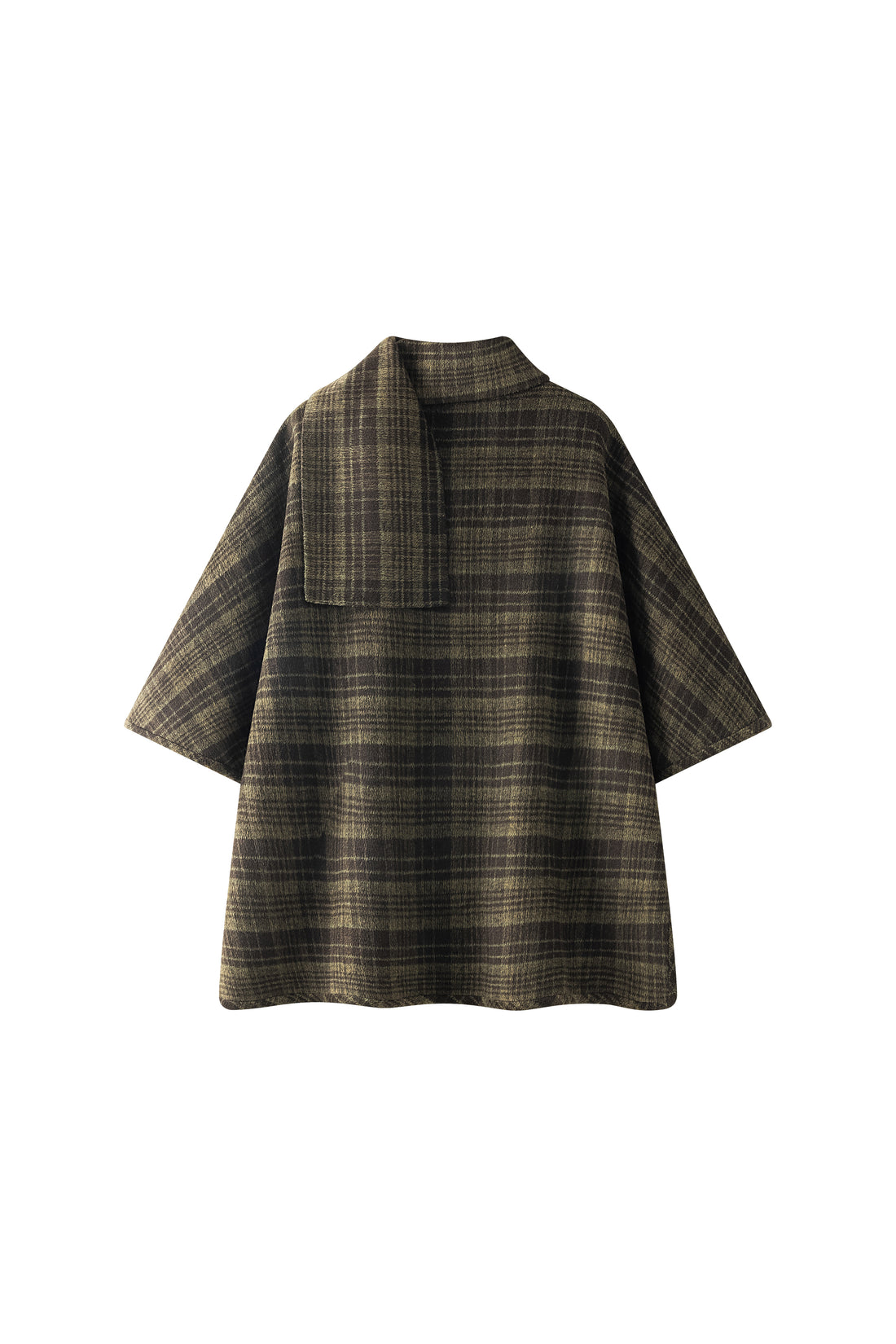 Araki checked cape
