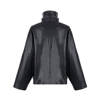 Arya short leather jacket