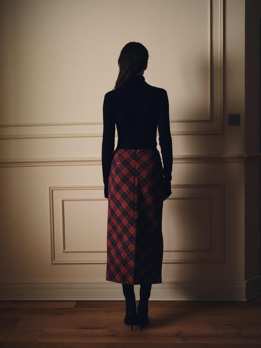 Holly checked skirt