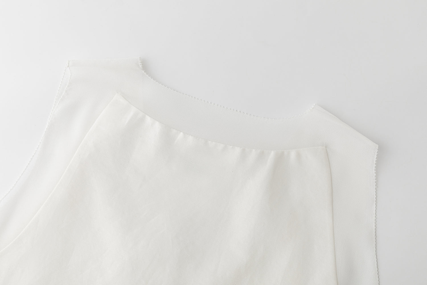 Irene patched silk tank