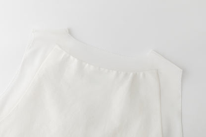 Irene patched silk tank