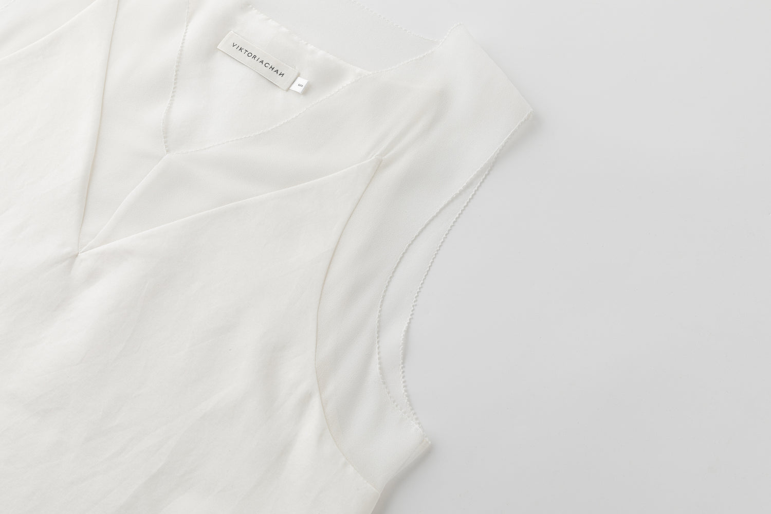 Irene patched silk tank