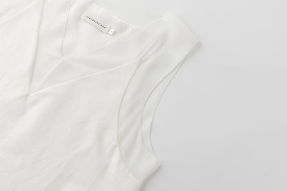 Irene patched silk tank