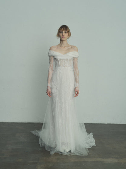 Odina lace gown