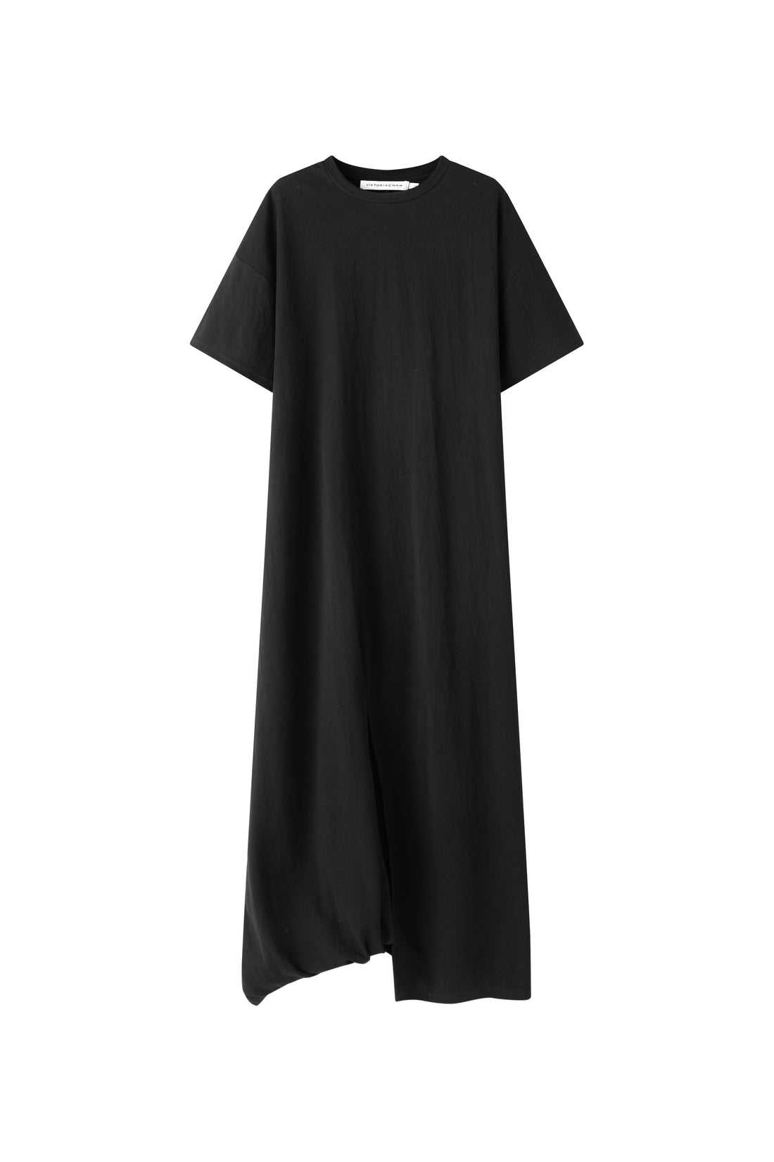 Shanti draped jersey dress