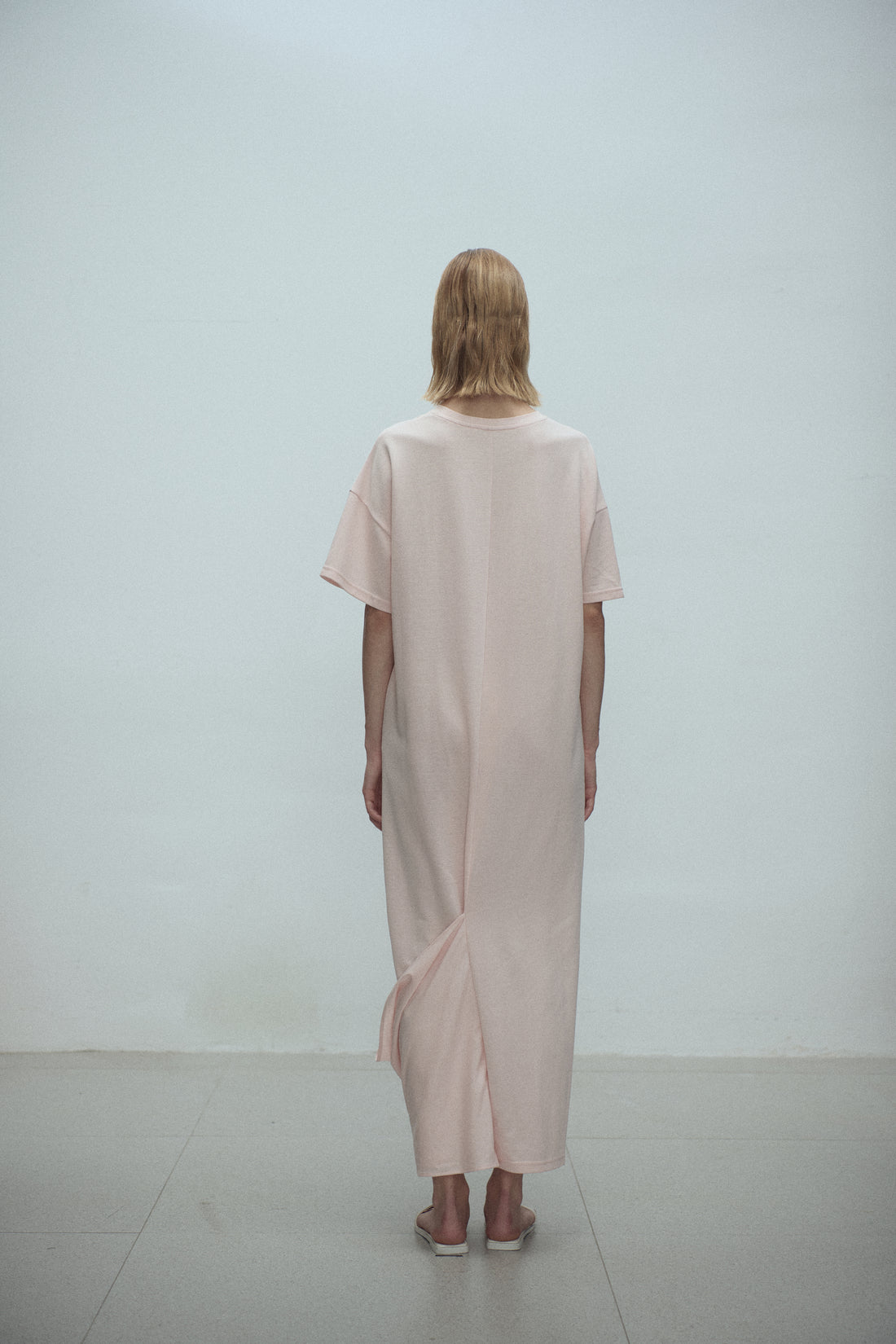 Shanti draped jersey dress