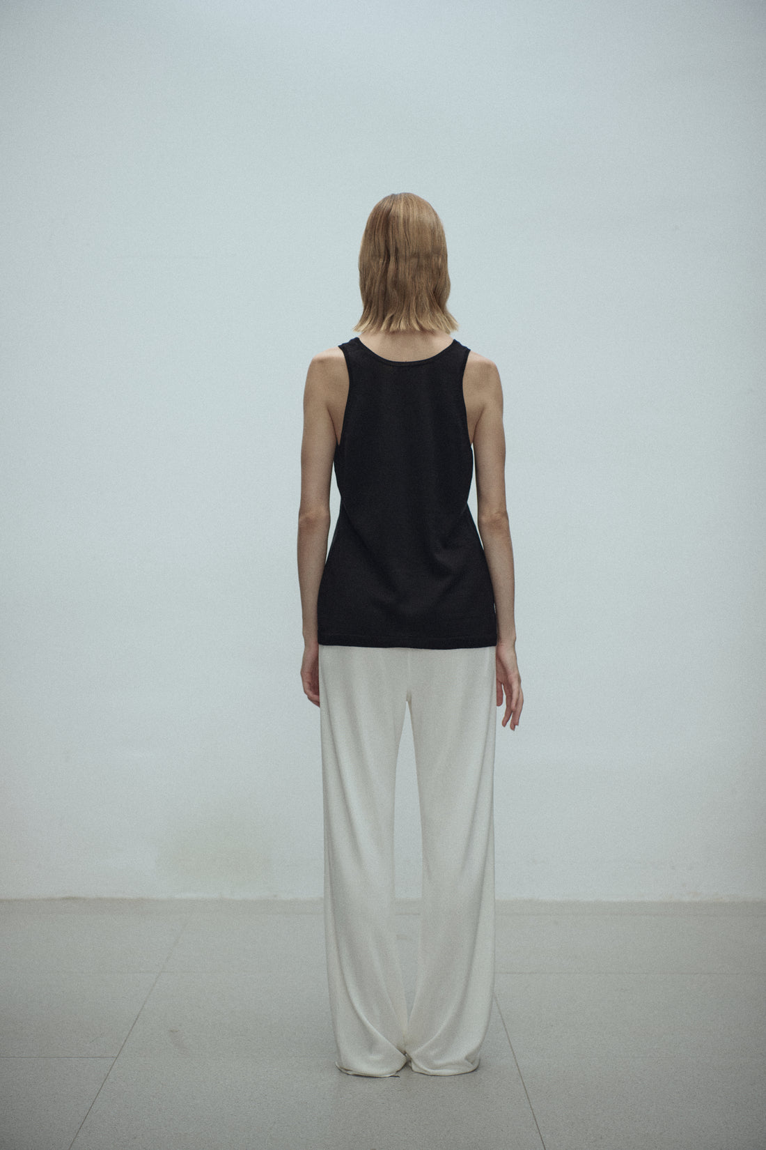 Gelene silk knit tank