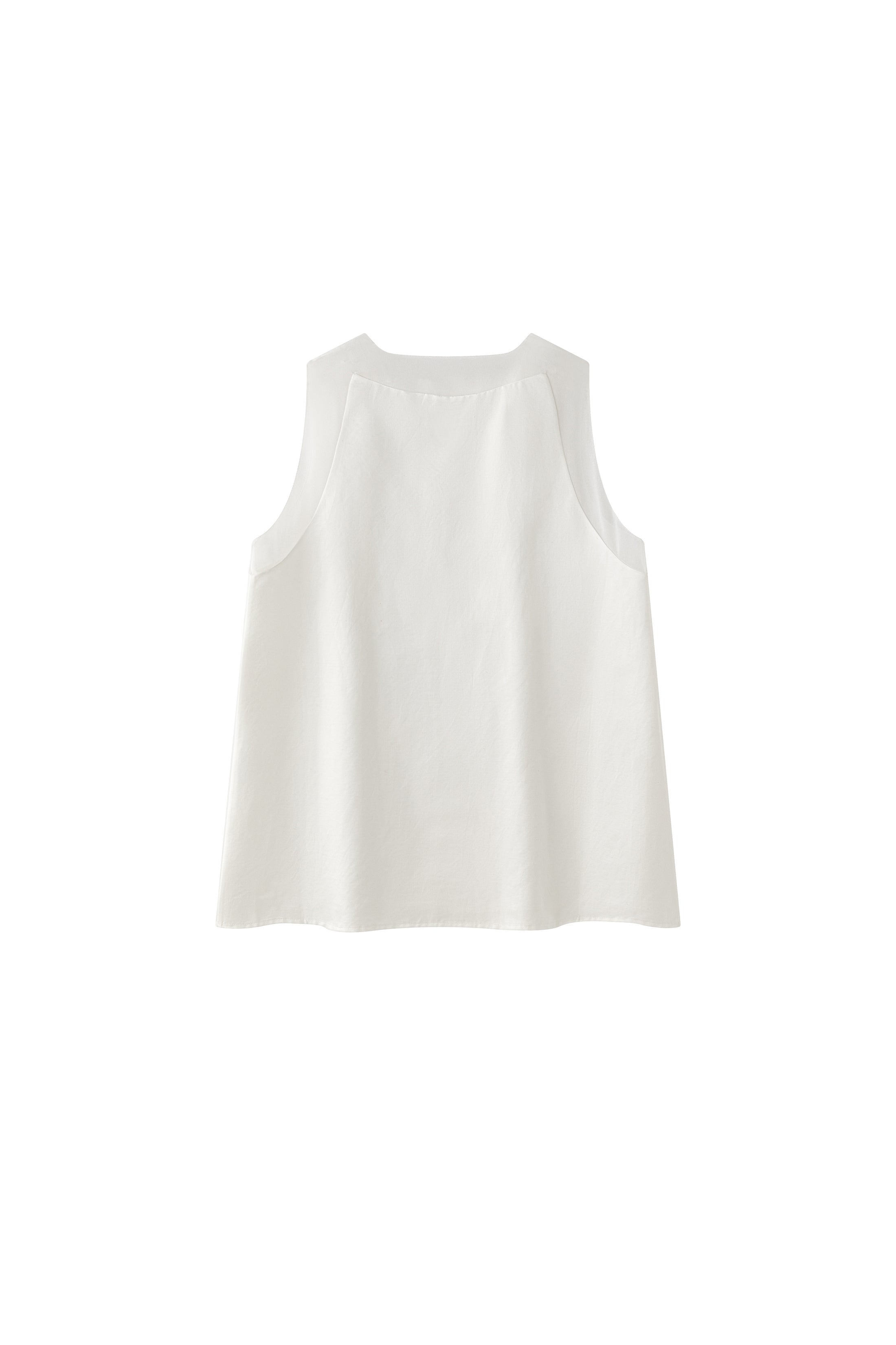 Irene patched silk tank