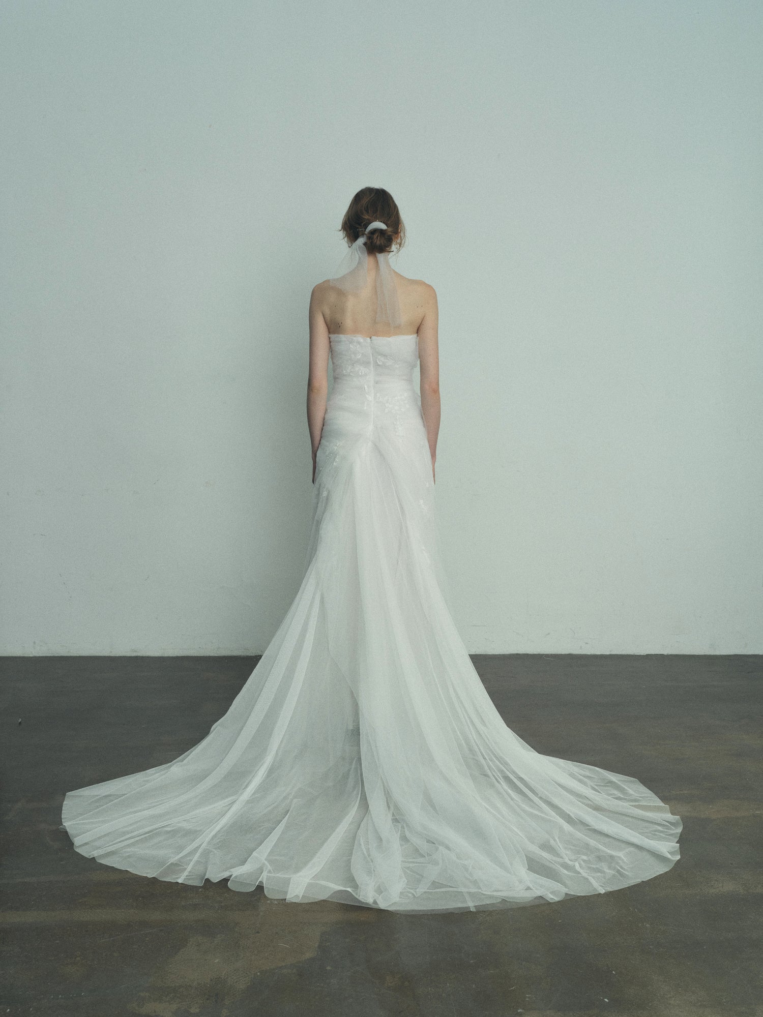 Saga tulle wedding gown