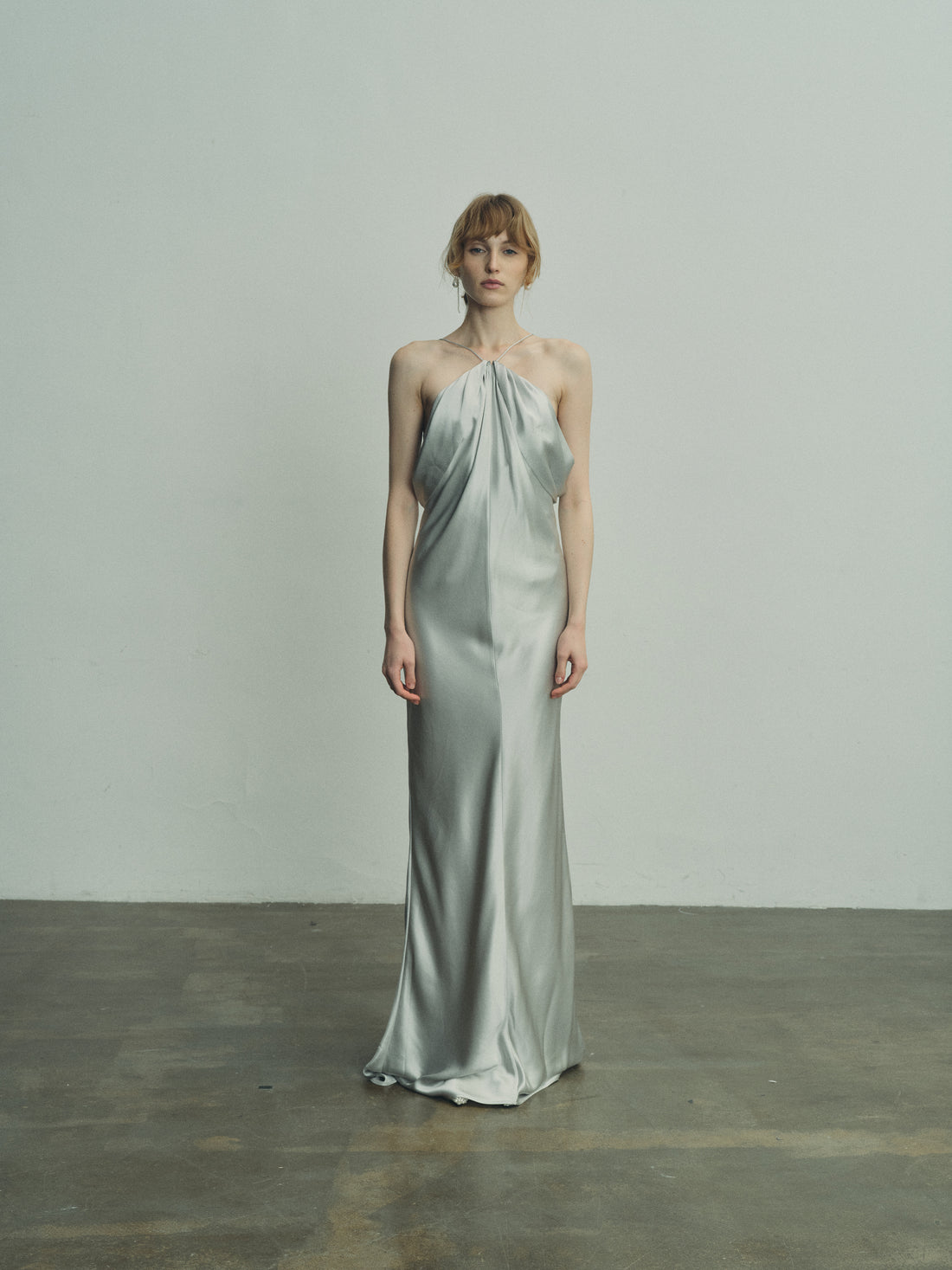 Trine silk gown