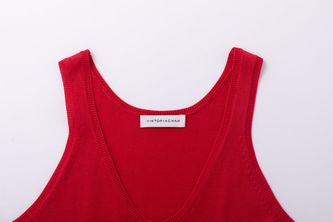 Gelene silk knit tank