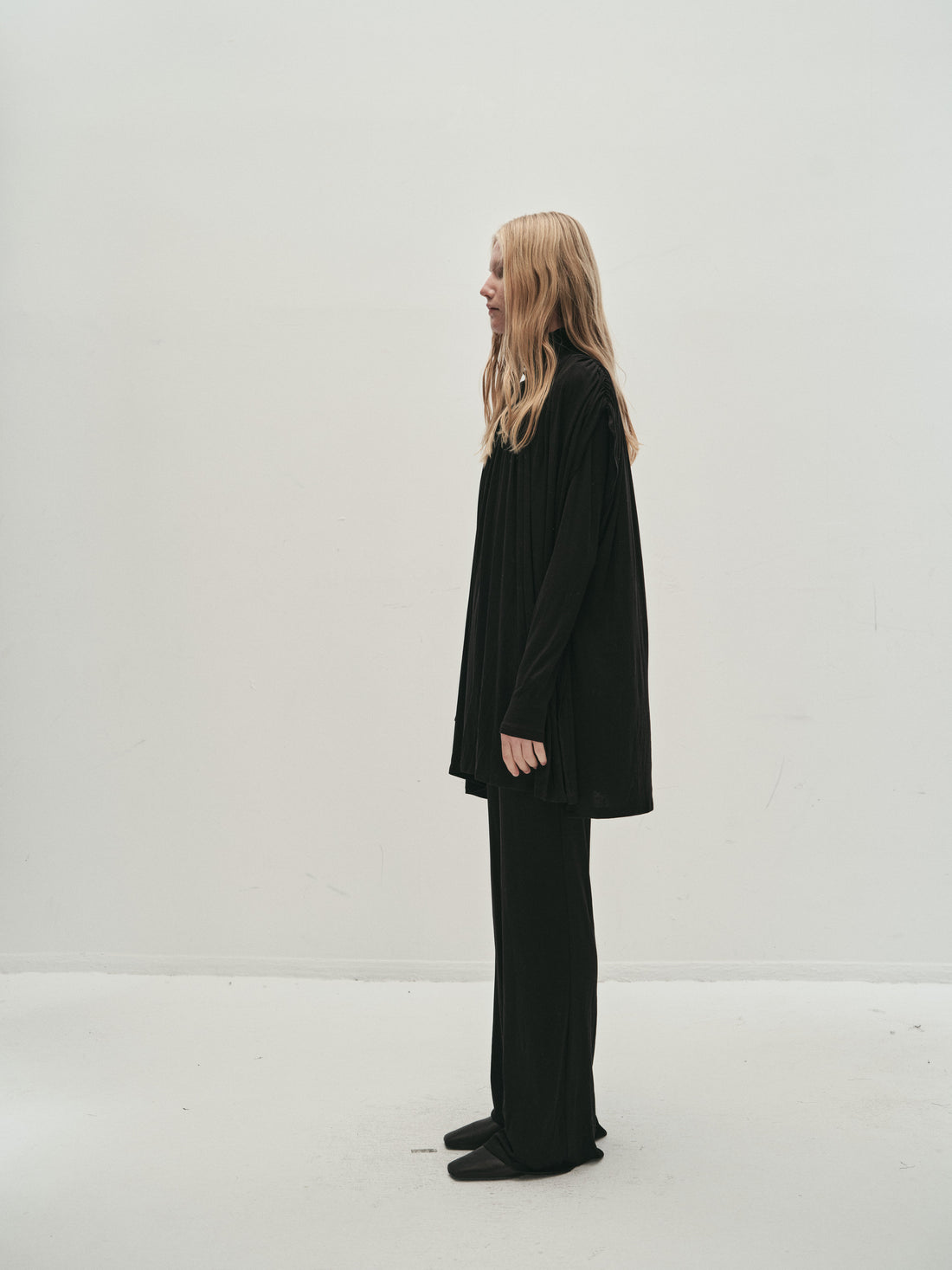 Portia gathered jersey top