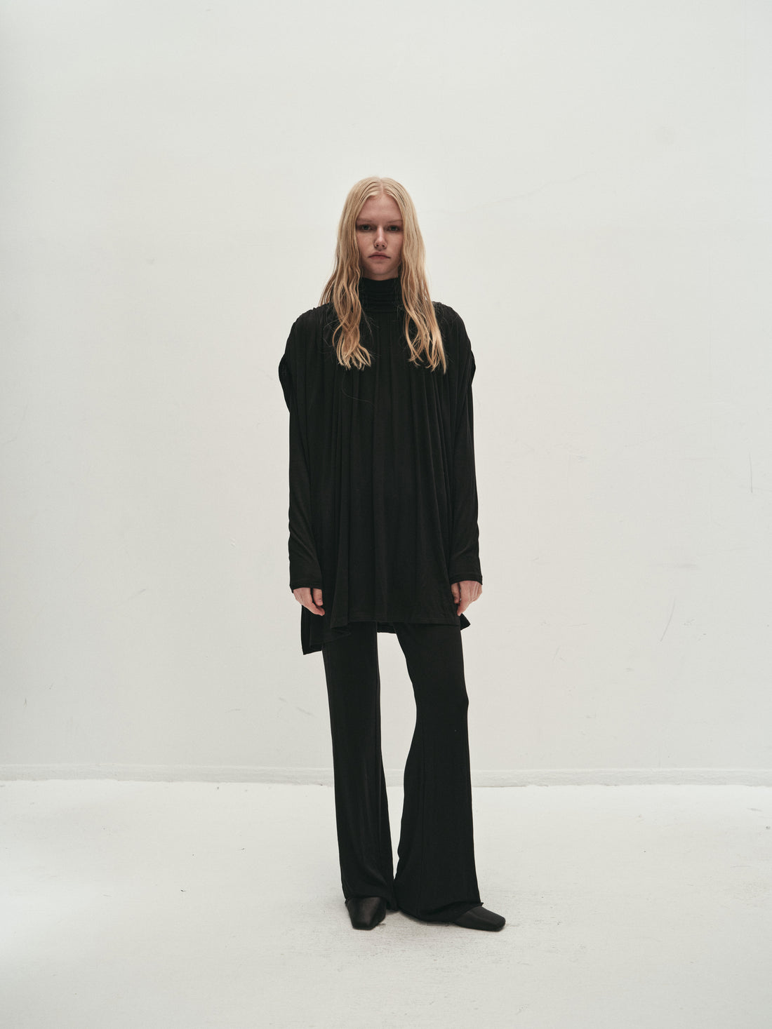 Portia gathered jersey top