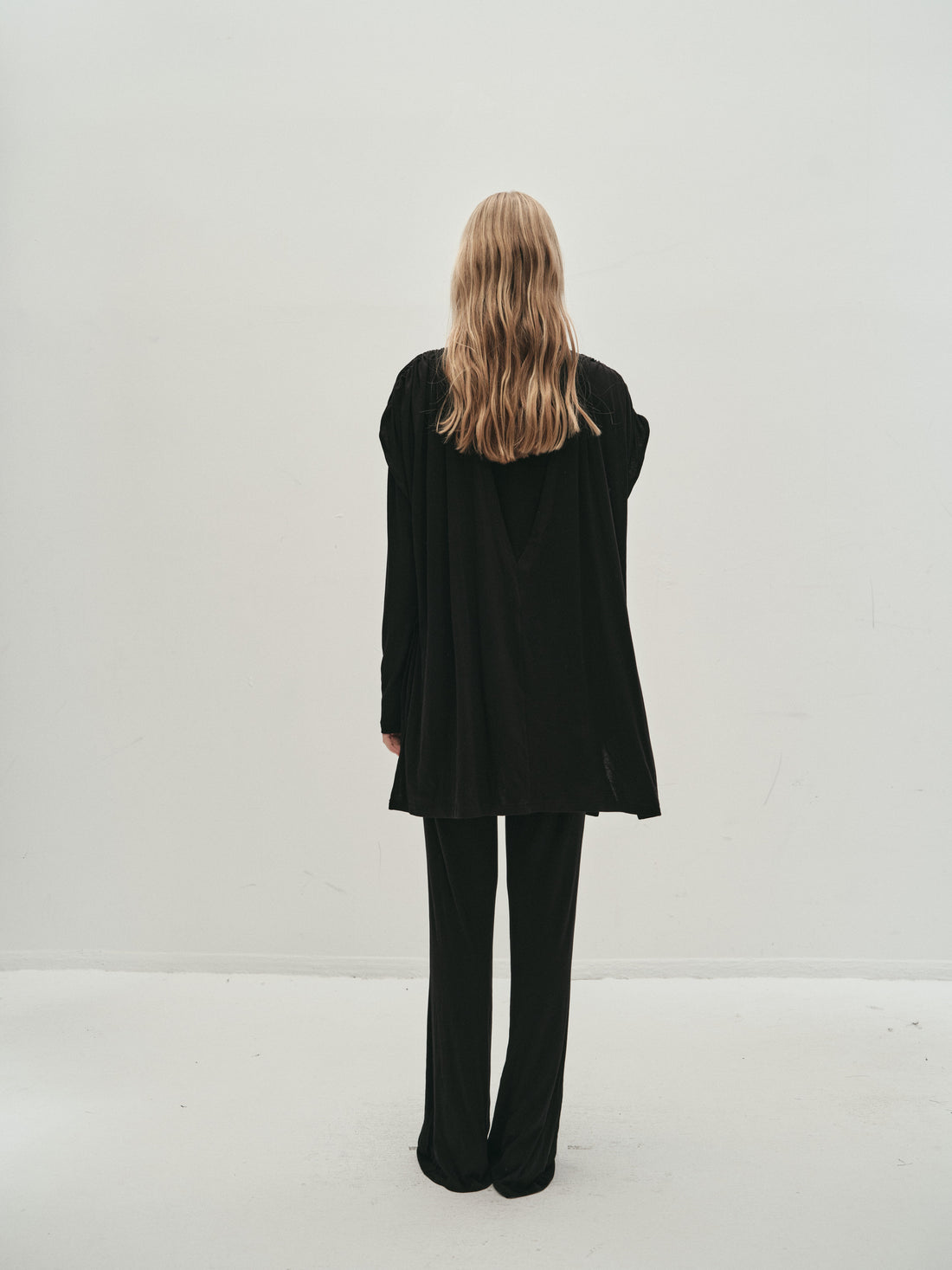 Portia gathered jersey top