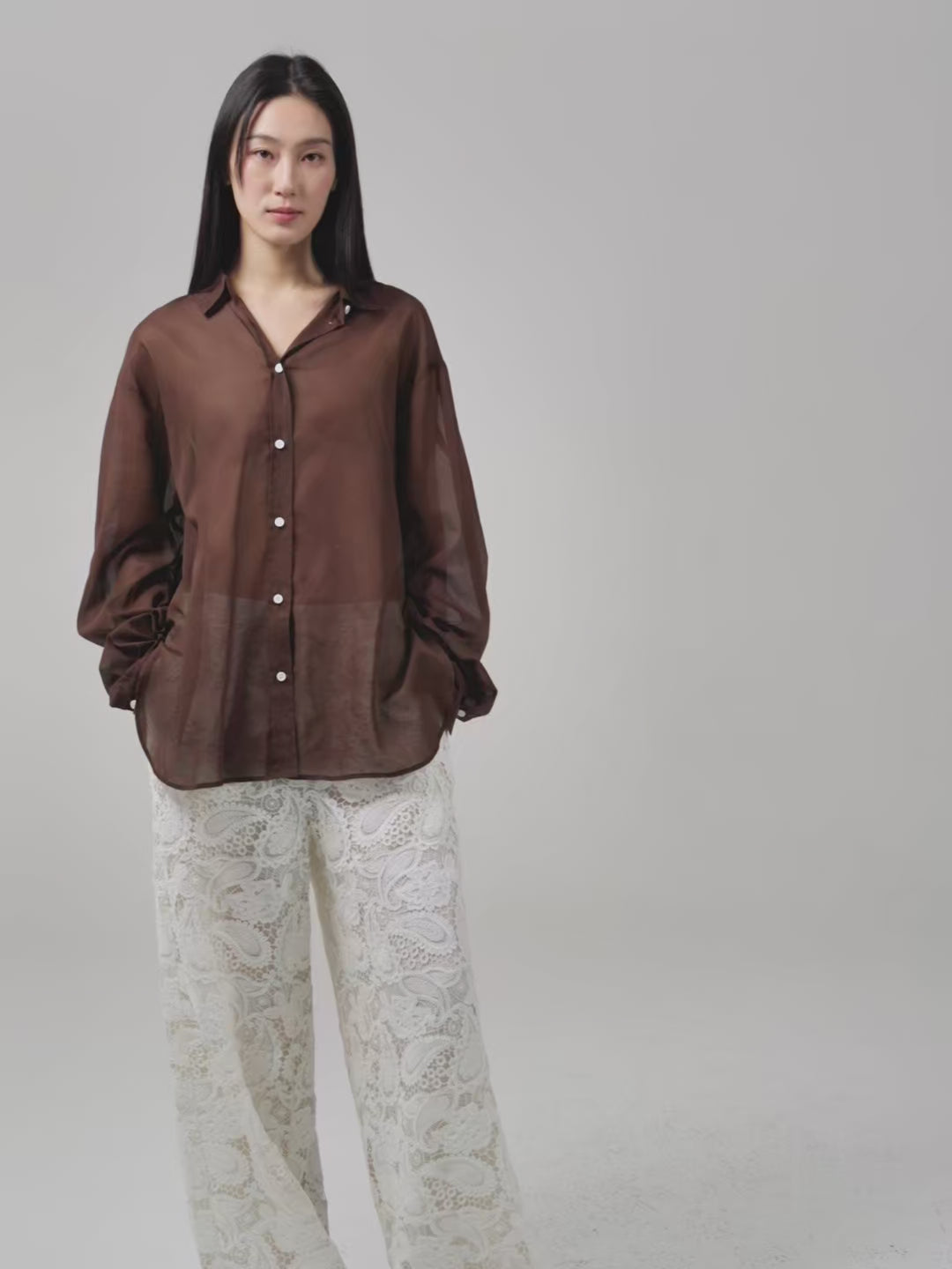Roma lace trousers