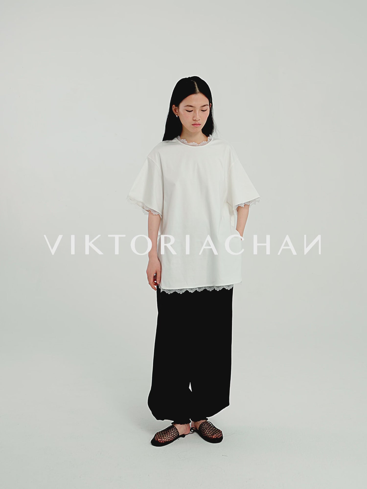 Eos lace trim T-shirt