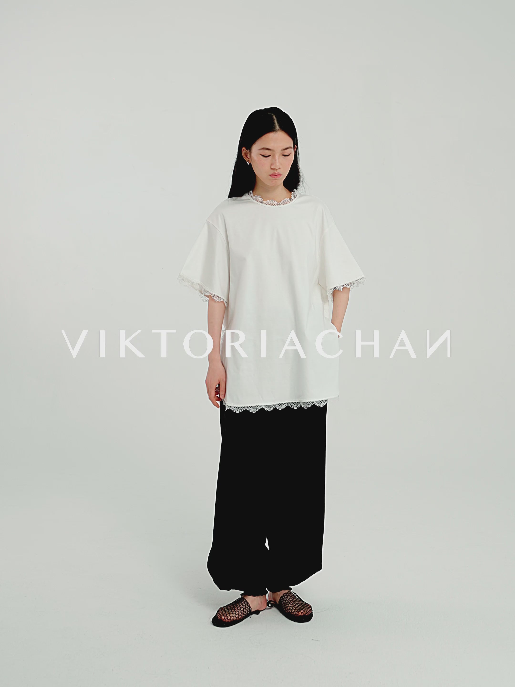 Eos lace trim T-shirt