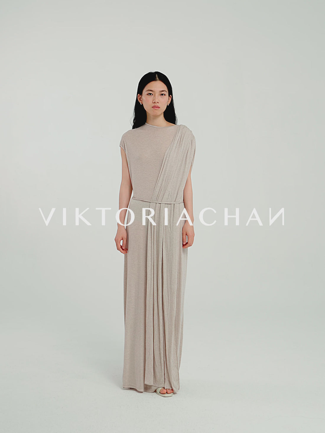 Cilla flap jersey dress