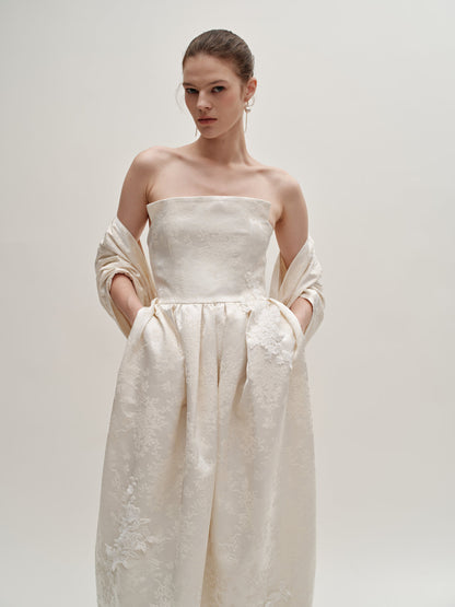 Ena jacquard gown