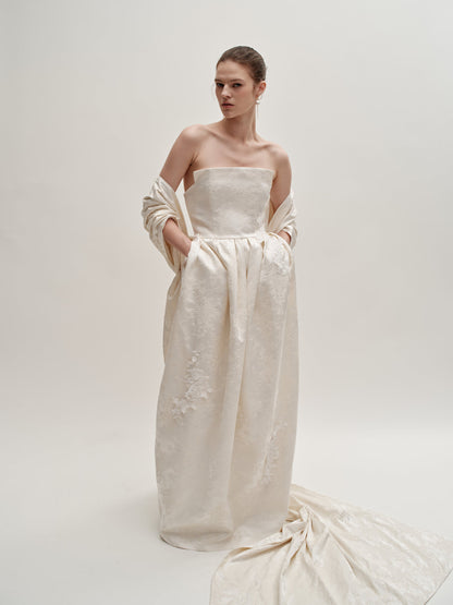 Ena jacquard gown