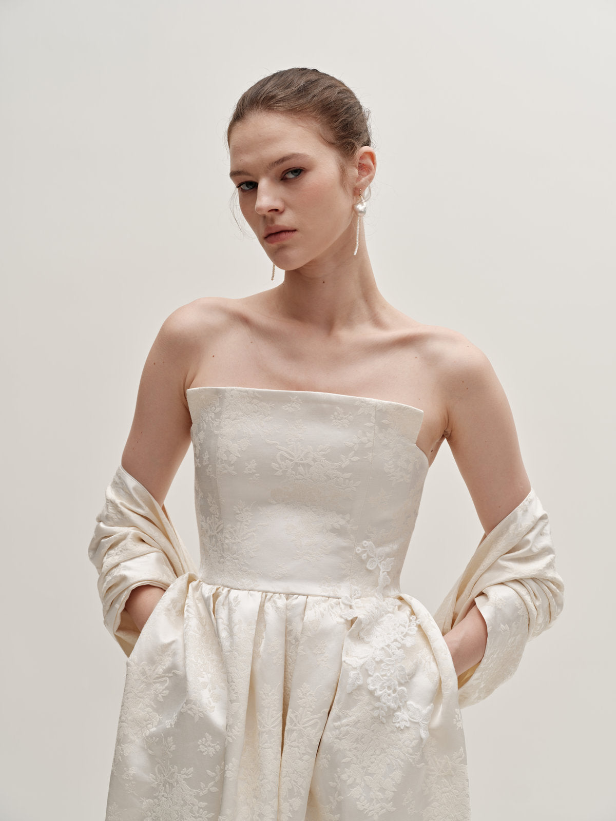 Ena jacquard gown