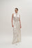 Stacy lace silk wool gown
