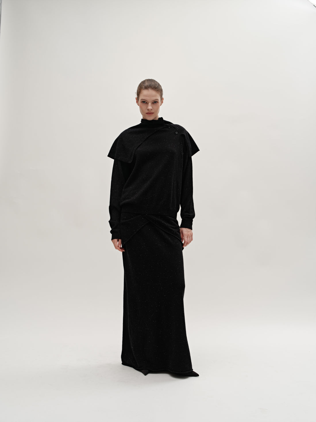 Sindy fold knit skirt