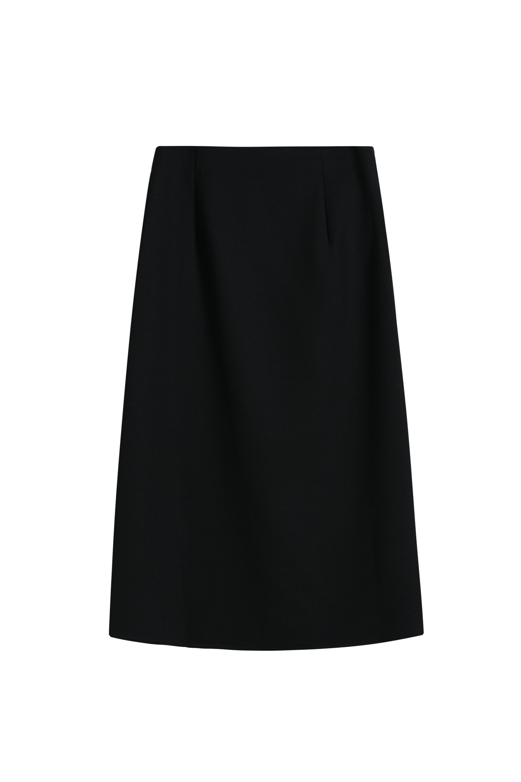 Lexi wool wrapped skirt-black - Viktoria Chan