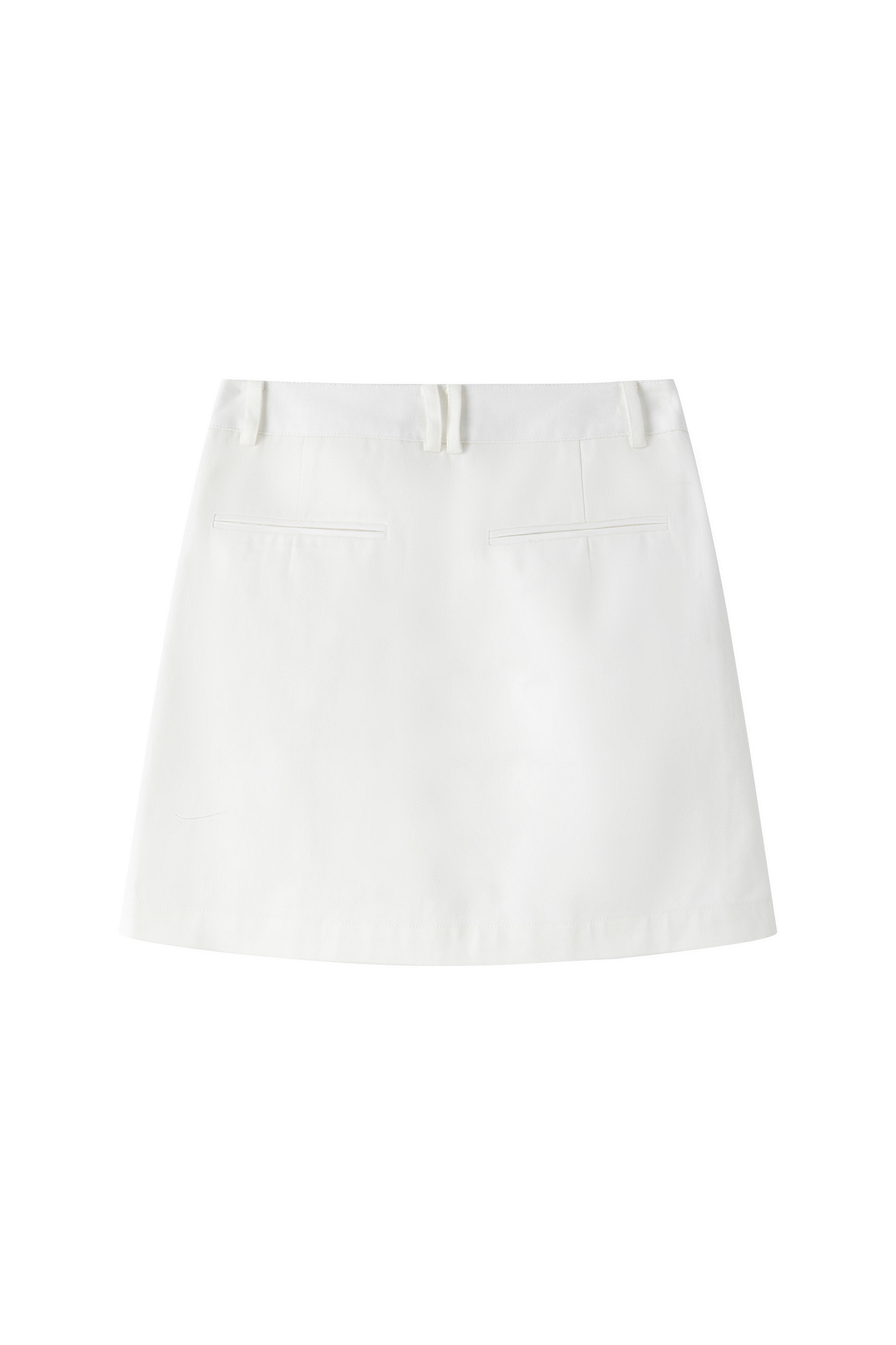 Peona short jeans skirt - White - Viktoria Chan
