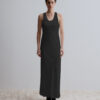 Cedar silk dress black