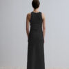 Cedar silk dress black